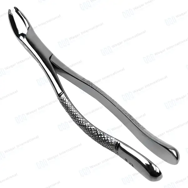 6 Dental Extracting Forceps #217 for 1st & 2nd Lower Molars - dental instruments manufactured by Waqar International, Sialkot - view 2
