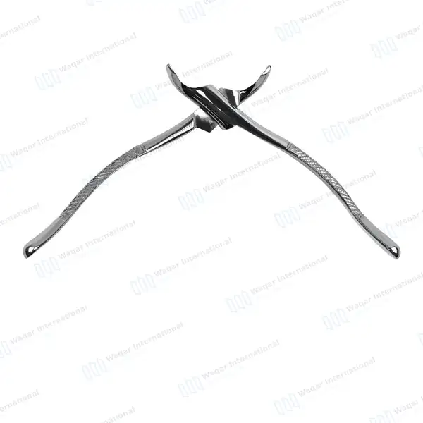 6 Dental Extracting Forceps #217 for 1st & 2nd Lower Molars - dental instruments manufactured by Waqar International, Sialkot - view 5