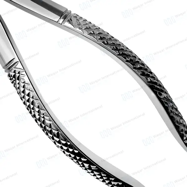 6 Pcs Extracting Forceps Set #151AS Serrated Split Beaks - dental instruments manufactured by Waqar International, Sialkot - view 3
