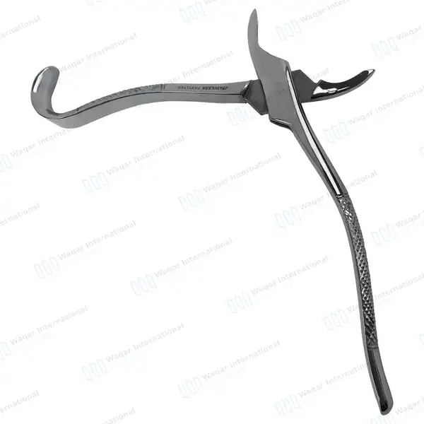 6 Extracting Forceps #213 for Upper Central & Canines Roots - dental instruments manufactured by Waqar International, Sialkot - view 5