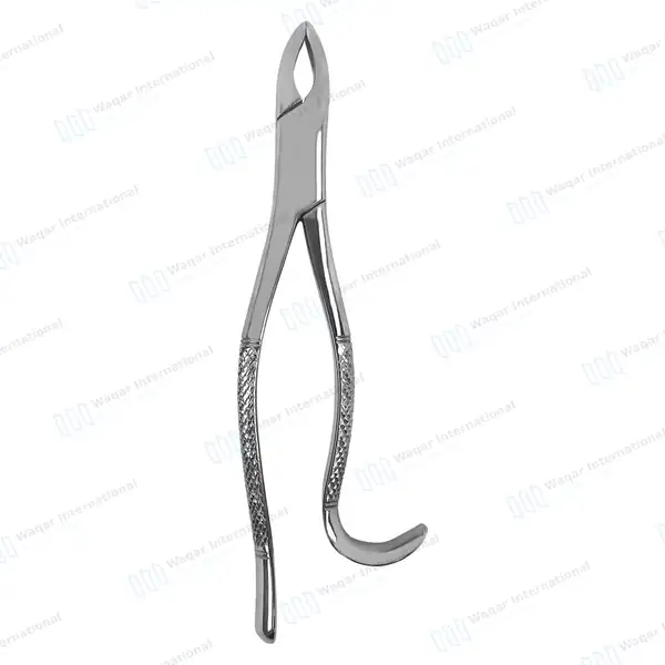 6 Extracting Forceps #213 for Upper Central & Canines Roots - dental instruments manufactured by Waqar International, Sialkot - view 6