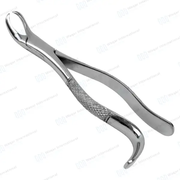American Extracting Forceps #16 Lower 1st & 2nd Molars - dental instruments manufactured by Waqar International, Sialkot - view 2