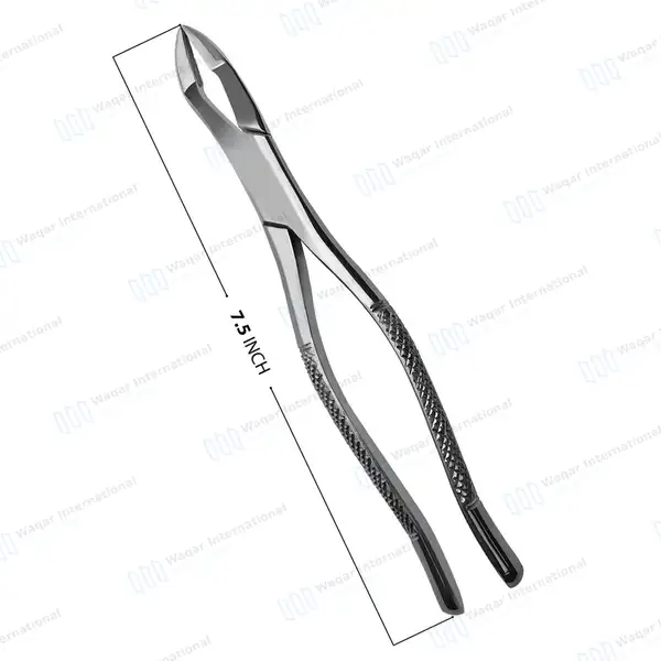 Dental Extracting Forceps #32 Upper Canines, Premolars & Molar - dental instruments manufactured by Waqar International, Sialkot - view 2