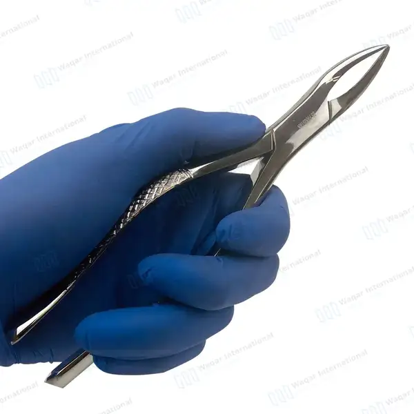 Extracting Forceps #69 Upper Lower Roots and Fragments - dental instruments manufactured by Waqar International, Sialkot - view 8