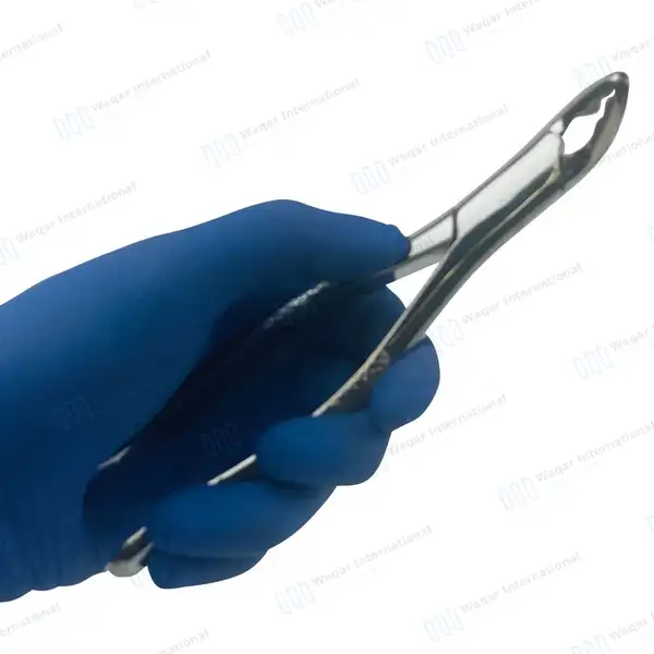 Dental Extracting Forceps #150AS Serrated Split Beaks - dental instruments manufactured by Waqar International, Sialkot - view 8