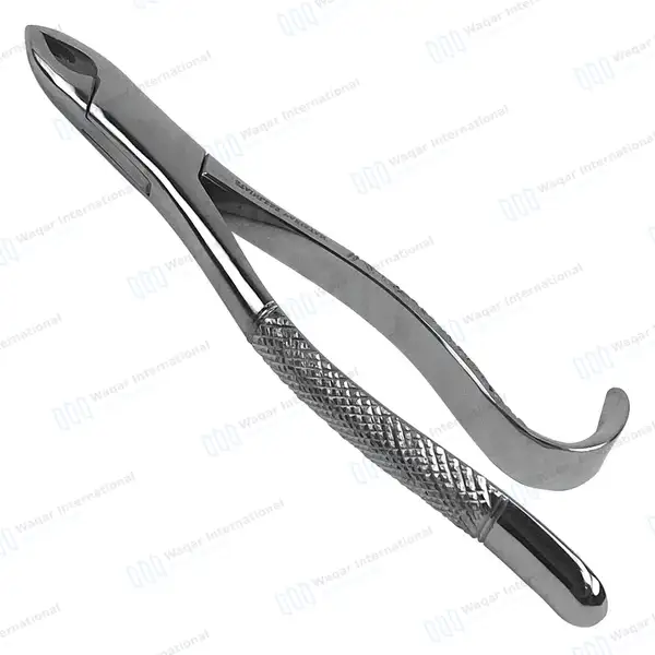 Dental Extracting Forceps #213 for Upper Central & Canines Roots - dental instruments manufactured by Waqar International, Sialkot - view 2