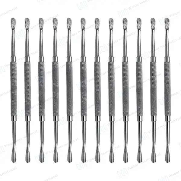 12 Pcs Bone File Set #12A Double Ended - dental instruments manufactured by Waqar International, Sialkot - view 2