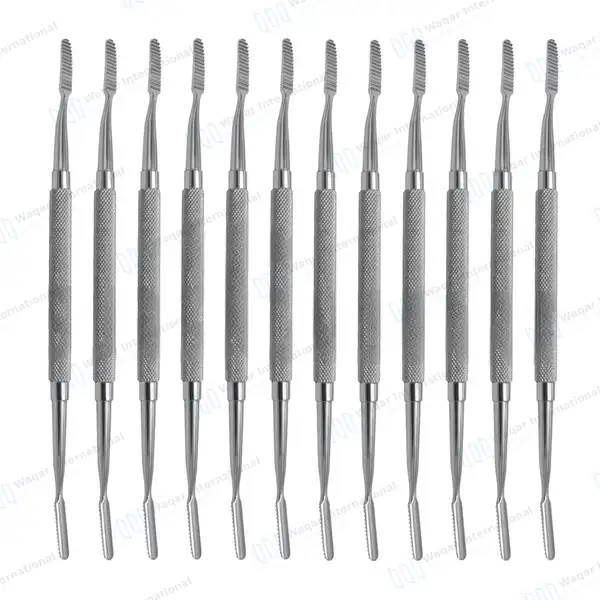 12 Pcs Dental Bone File #33 Double Ended - dental instruments manufactured by Waqar International, Sialkot - view 2