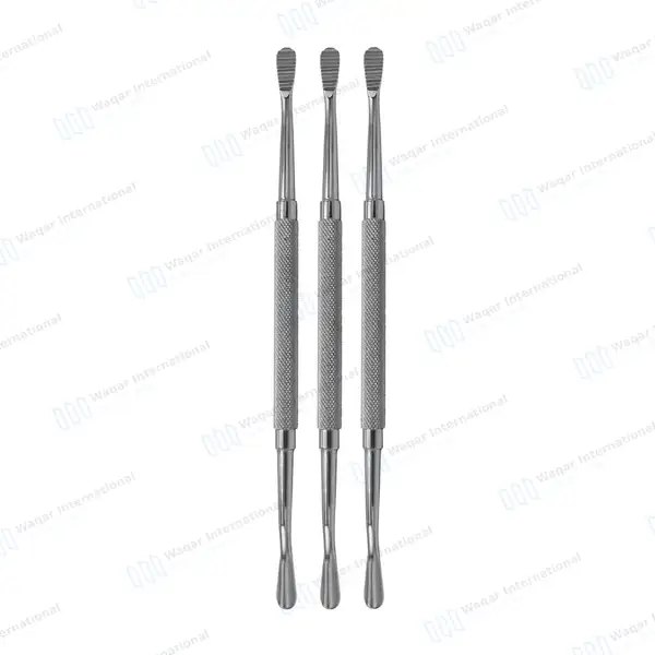 3 Howard Bone File #12 Double Ended - dental instruments manufactured by Waqar International, Sialkot - view 2