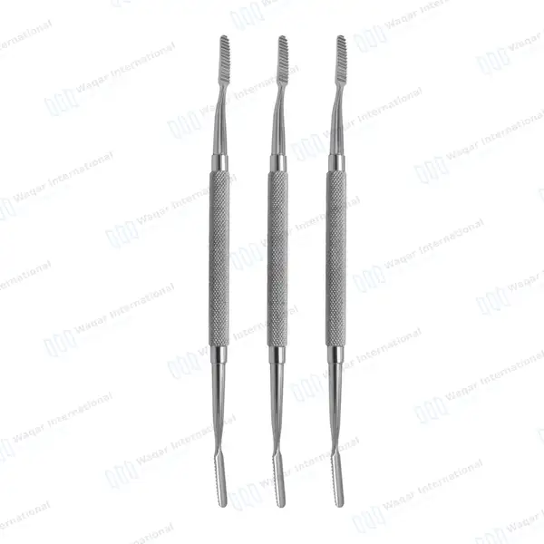 3 Pcs Dental Bone File #33 Double Ended - dental instruments manufactured by Waqar International, Sialkot - view 2
