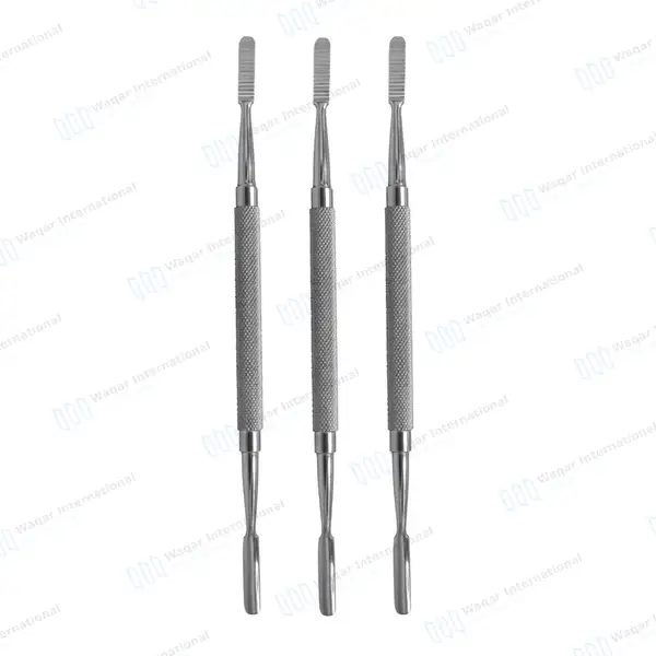 3 Pcs Miller Bone File #45 Double Ended - dental instruments manufactured by Waqar International, Sialkot - view 2