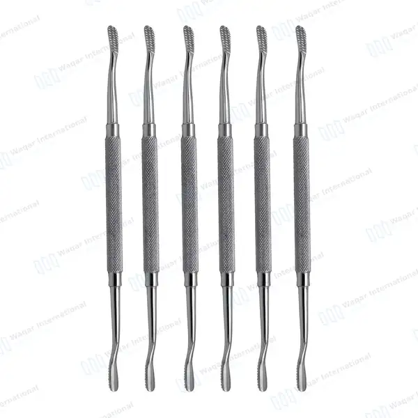 6 Pcs Dental Bone File #12CA Double Ended - dental instruments manufactured by Waqar International, Sialkot - view 2