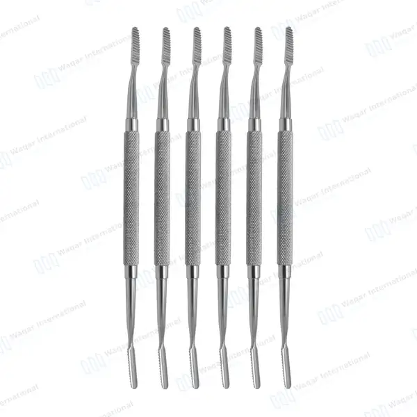 6 Pcs Dental Bone File #33 Double Ended - dental instruments manufactured by Waqar International, Sialkot - view 2