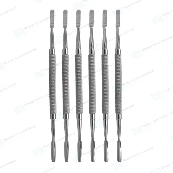 6 Pcs Miller Bone File #45 Double Ended - dental instruments manufactured by Waqar International, Sialkot - view 2