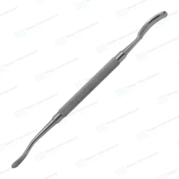 Dental Bone File #10 Double Ended 7″ Curved Up & Straight - dental instruments manufactured by Waqar International, Sialkot - view 7