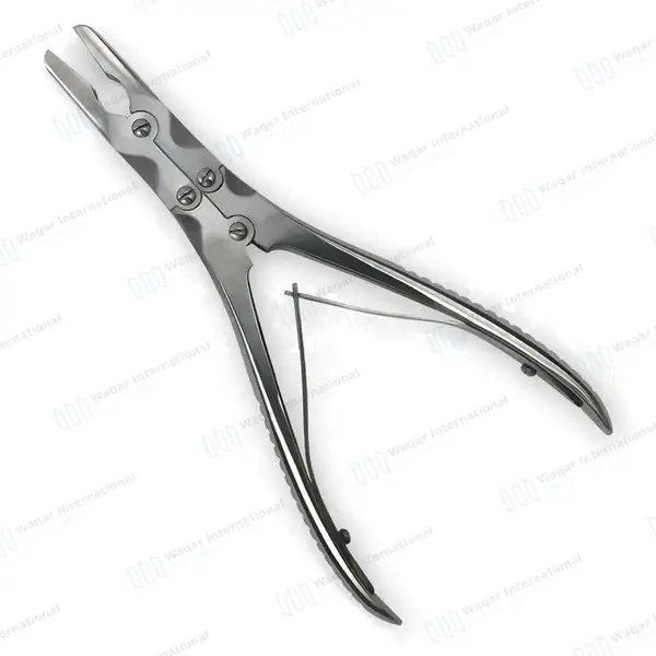 Beyer Bone Rongeur 7″ (17.8cm) Straight Jaws 3.5mm Wide - dental instruments manufactured by Waqar International, Sialkot - view 2