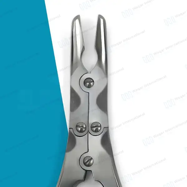 Beyer Bone Rongeur 7″ (17.8cm) Straight Jaws 3.5mm Wide - dental instruments manufactured by Waqar International, Sialkot - view 5