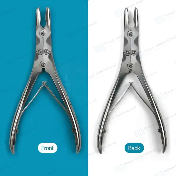 Beyer Bone Rongeur 7″ (17.8cm) Straight Jaws 3.5mm Wide - dental instruments manufactured by Waqar International, Sialkot - view 7