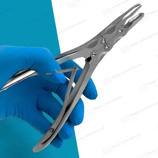 Beyer Bone Rongeur 7″ (17.8cm) Straight Jaws 3.5mm Wide - dental instruments manufactured by Waqar International, Sialkot - view 8