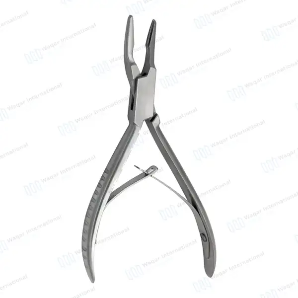 Micro Friedman Bone Rongeur 5.5″ 15° Curved 1.3mm Jaws - dental instruments manufactured by Waqar International, Sialkot - view 2
