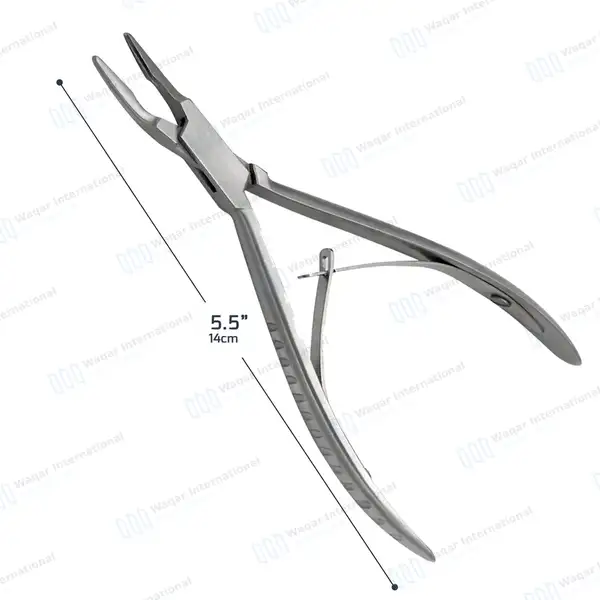 Micro Friedman Bone Rongeur 5.5″ 15° Curved 1.3mm Jaws - dental instruments manufactured by Waqar International, Sialkot - view 3