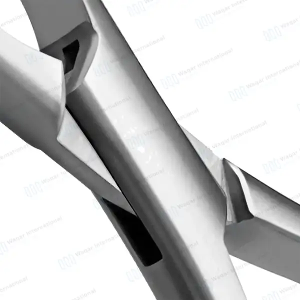 Luer Bone Rongeurs 7″ Curved 8x10mm Jaws - dental instruments manufactured by Waqar International, Sialkot - view 4