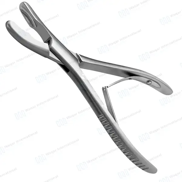 Luer Bone Rongeurs 7″ Curved 8x10mm Jaws - dental instruments manufactured by Waqar International, Sialkot - view 7
