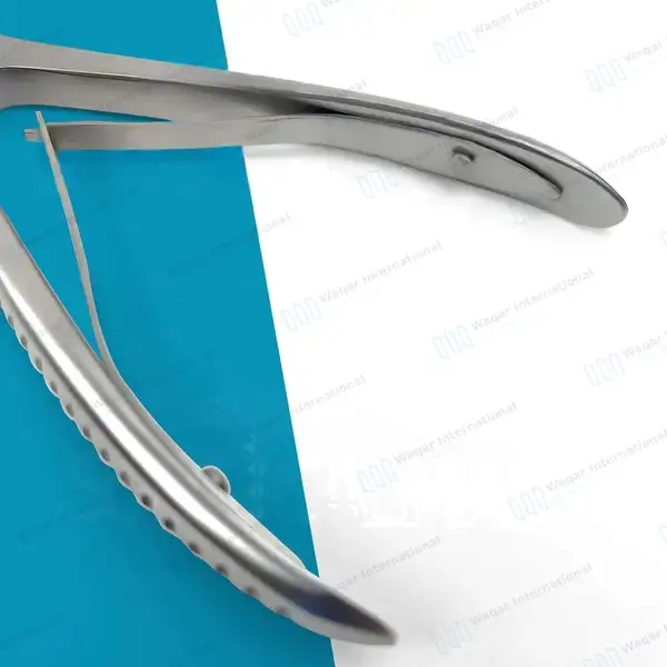 Beyer Bone Rongeur 7″ (17.8cm) Slight Curved Jaws 3.5mm Wide - dental instruments manufactured by Waqar International, Sialkot - view 6
