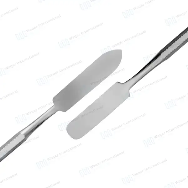 2 Cement Spatulas Set 7″ (17.8cm) Single & Double Ended - dental instruments manufactured by Waqar International, Sialkot - view 2