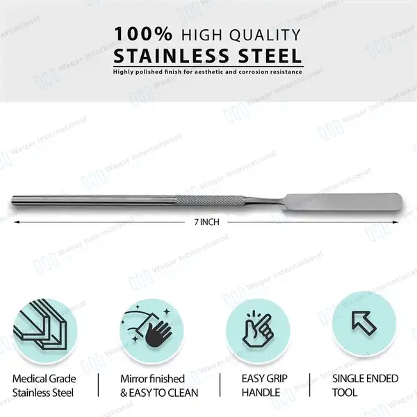3 Pcs Cement Spatulas Single End - dental instruments manufactured by Waqar International, Sialkot - view 3