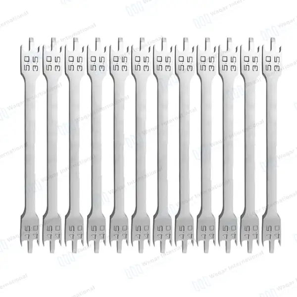 12 Bracket Height Gauge 3.5mm-5mm for .022″ Brackets - dental instruments manufactured by Waqar International, Sialkot - view 2