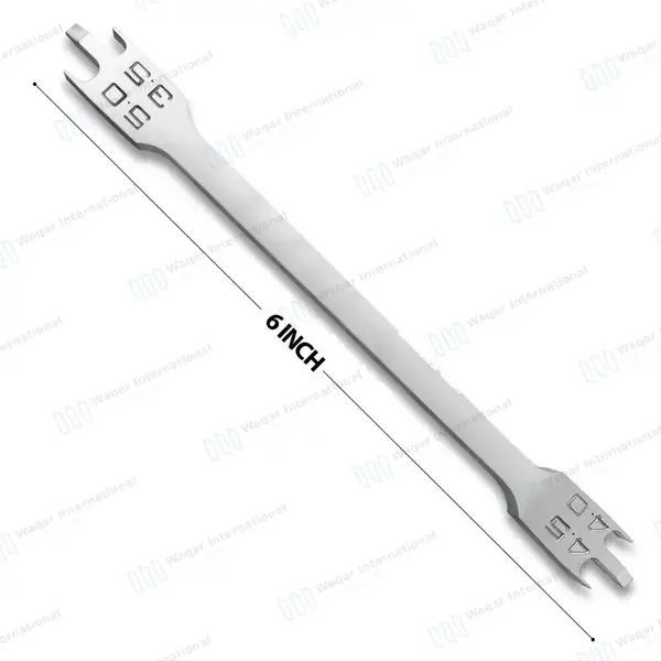 12 Bracket Height Gauge 3.5mm-5mm for .022″ Brackets - dental instruments manufactured by Waqar International, Sialkot - view 3
