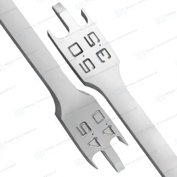 12 Bracket Height Gauge 3.5mm-5mm for .022″ Brackets - dental instruments manufactured by Waqar International, Sialkot - view 4