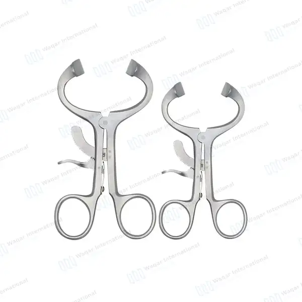2 Molt Mouth Gag 3.5″ + 4.5″ Pediatric & Child Curved Blades - surgical instruments manufactured by Waqar International, Sialkot - view 2