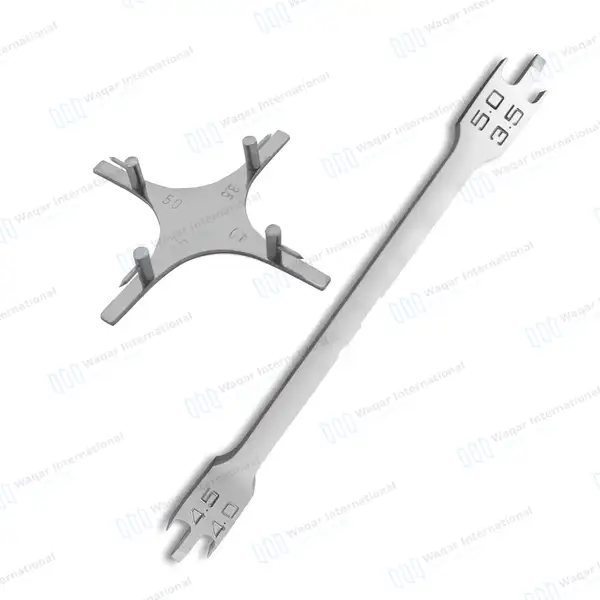 Bracket Positioning Star Boone & Height Gauge Wick Type Orthodontic Set - dental instruments manufactured by Waqar International, Sialkot - view 2