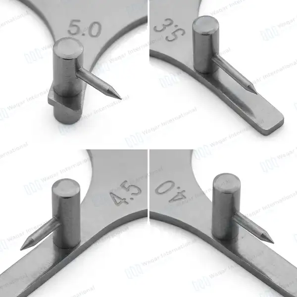 Star-Like Boone Bracket Positioning Gauge - dental instruments manufactured by Waqar International, Sialkot - view 2