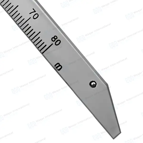 12 Beerendonk Caliper 0-80mm Measuring Curved Pointed Tips - dental instruments manufactured by Waqar International, Sialkot - view 6