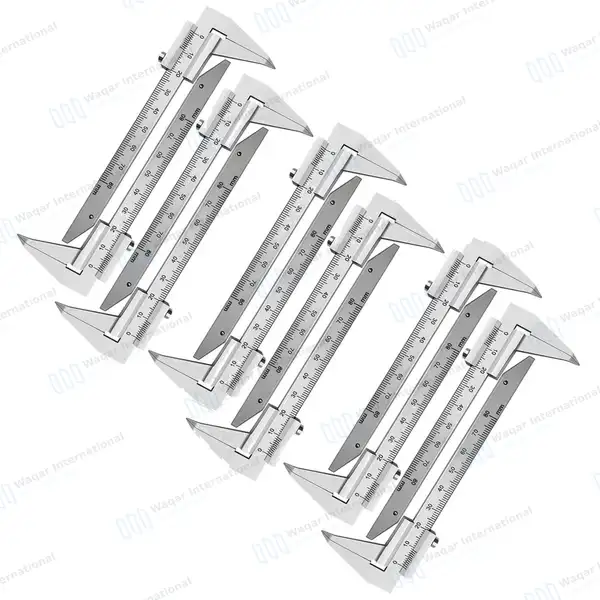 12 Beerendonk Caliper 0-80mm Measuring Curved Pointed Tips - dental instruments manufactured by Waqar International, Sialkot - view 8