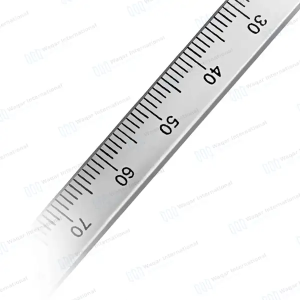 3 Beerendonk Caliper 0-80mm Measuring Curved Pointed Tips - dental instruments manufactured by Waqar International, Sialkot - view 6