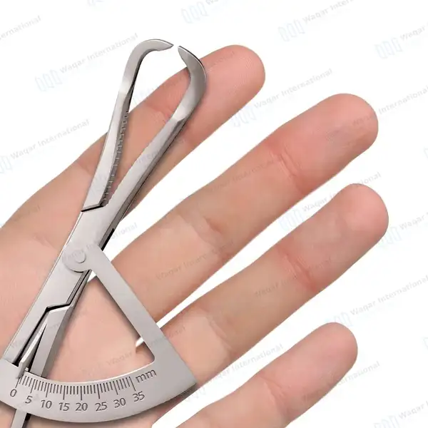 Bone Ridge Mapping Caliper 6.5″ Ring Style with Gold Handle - dental instruments manufactured by Waqar International, Sialkot - view 7