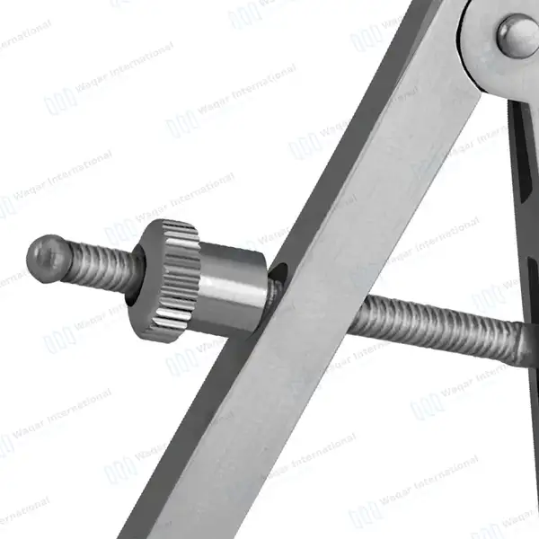 Castroviejo Caliper 3.5″ Angled Graduated 0-20mm - surgical instruments manufactured by Waqar International, Sialkot - view 6