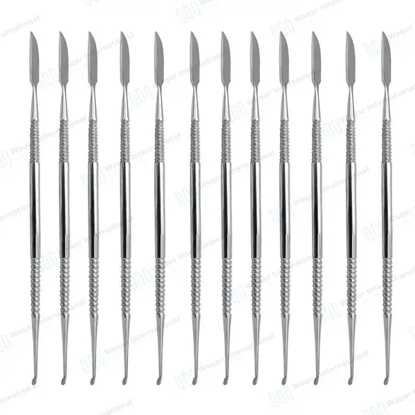12 Lecron Inlay Carver 6.5″ Wax Carving Dental Tool - dental instruments manufactured by Waqar International, Sialkot - view 2