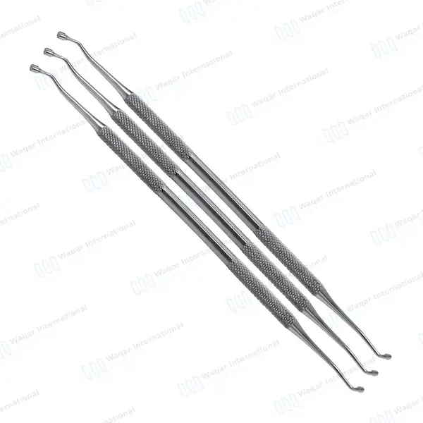 3 Pcs Amalgam Plugger Black #1/2 Double Ended - surgical instruments manufactured by Waqar International, Sialkot - view 2