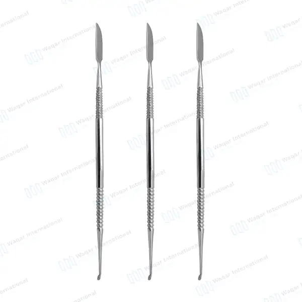 3 Lecron Carver Wax 6.5″ Double Ended Carving Dental Tool - dental instruments manufactured by Waqar International, Sialkot - view 2