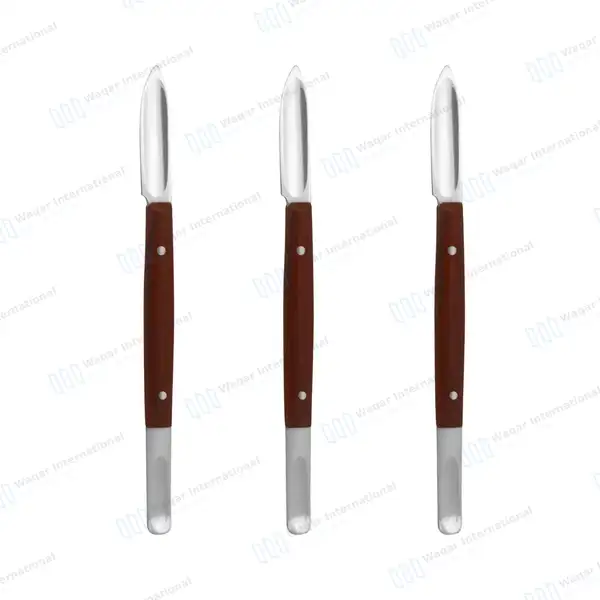3 Pcs Lessmann Wax Carver Knife 13cm – Small - surgical instruments manufactured by Waqar International, Sialkot - view 2