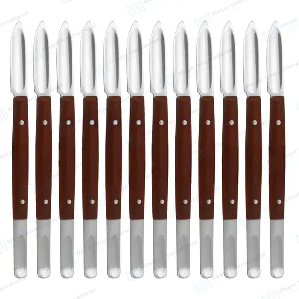 12 Pcs Lesmann Knife Set 17cm – Large - surgical instruments manufactured by Waqar International, Sialkot - view 2