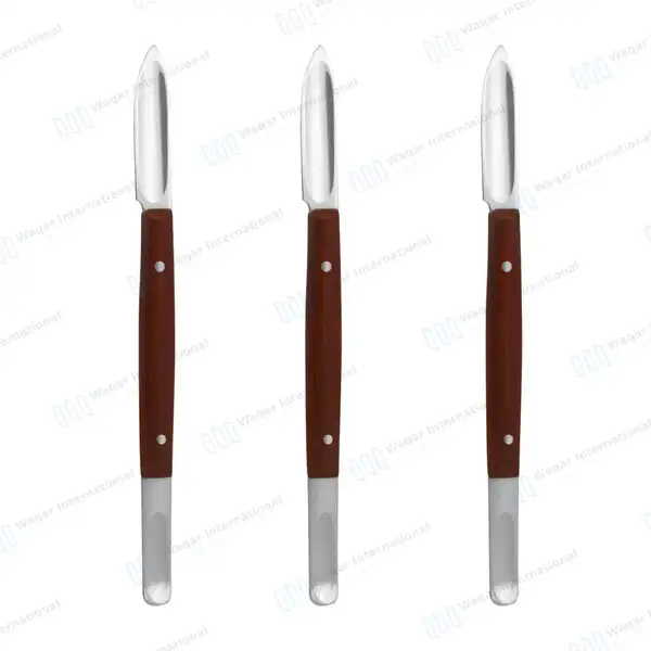 3 Pcs Lesmann Knife Set 17cm – Large - surgical instruments manufactured by Waqar International, Sialkot - view 2