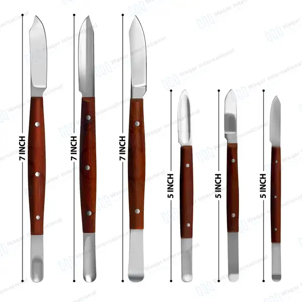 6 Pcs Wax Carvers Set Dental Student Lab Fahnenstock, Lessmann & Con Scodelina - surgical instruments manufactured by Waqar International, Sialkot - view 4
