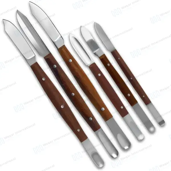 6 Pcs Wax Carvers Set Dental Student Lab Fahnenstock, Lessmann & Con Scodelina - surgical instruments manufactured by Waqar International, Sialkot - view 7