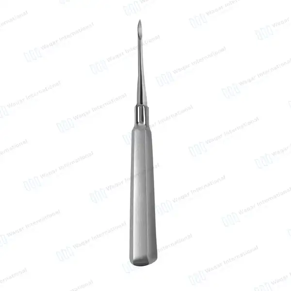 Heidbrink Root Elevator 1 Straight Slightly Curved Pointed Tip - dental instruments manufactured by Waqar International, Sialkot - view 6